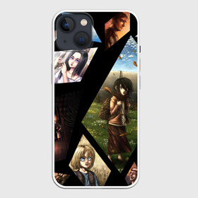 Чехол для iPhone 13 с принтом Атака титанов портреты. в Екатеринбурге,  |  | attack on titan | monsters | атака титанов | монстры | титаны