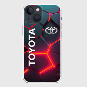 Чехол для iPhone 13 mini с принтом TOYOTA 3D NEON  | ТОЙОТА  3Д ПЛИТЫ НЕОН в Екатеринбурге,  |  | auto | sport | toyota | авто | автомобиль | автомобильные | бренд | марка | машины | спорт | тойота