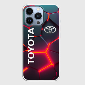 Чехол для iPhone 13 Pro с принтом TOYOTA 3D NEON  | ТОЙОТА  3Д ПЛИТЫ НЕОН в Екатеринбурге,  |  | auto | sport | toyota | авто | автомобиль | автомобильные | бренд | марка | машины | спорт | тойота