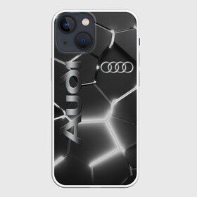 Чехол для iPhone 13 mini с принтом AUDI GREY 3D ПЛИТЫ в Екатеринбурге,  |  | audi | auto | rs | sport | авто | автомобиль | автомобильные | ауди | бренд | марка | машины | спорт