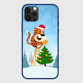 Чехол для iPhone 12 Pro Max с принтом Тигр украшает новогоднюю елку в Екатеринбурге, Силикон |  | Тематика изображения на принте: 2022 | год тигра | новый год | новый год 2022 | символ года | тигр | тигренок | тигрица | тигры