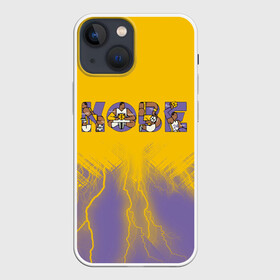 Чехол для iPhone 13 mini с принтом Коби Брайант (Kobe Bryant.) в Екатеринбурге,  |  | 24 | kobebryant | lakers | nba | баскетбол | баскетболист | коби брайант | лейкерс | нба | спорт