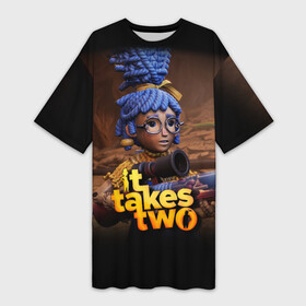 Платье-футболка 3D с принтом It Takes Two  Мэй в Екатеринбурге,  |  | it takes two | игра | ит такес тво | ит такес ту | ит тейк ту | мэй