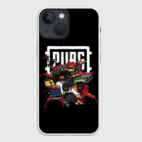 Чехол для iPhone 13 mini с принтом PUBG BATTLE в Екатеринбурге,  |  | battle royal | playerunknowns battlegrounds | pubg | пабг | пубг