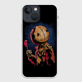 Чехол для iPhone 13 mini с принтом Живое Чучело (Halloween) в Екатеринбурге,  |  | halloween | horrors | monster | moon | night | pumpkin | scare | stars | живое | звезды | луна | монстр | ночь | тыква | ужастики | ужасы | хэллоуин | чучело