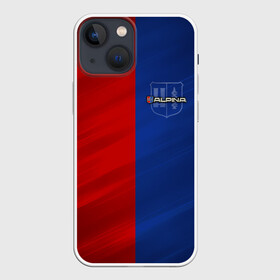 Чехол для iPhone 13 mini с принтом Логотип Alpina в Екатеринбурге,  |  | авто | герб | лого | марка | текстура