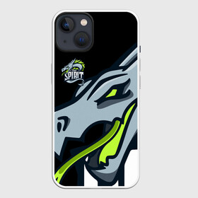 Чехол для iPhone 13 с принтом ТИМ СПИРИТ   TEAM SPIRIT LOGO DRAGON в Екатеринбурге,  |  | Тематика изображения на принте: collapse | cs go | cyber | cybersport | dota 2 | dragon | haertstone | miposhka | mira | russia | spirit | spirited | team spirit | torontotokyo | ts | yatoro | дракон | кибер | киберспорт | киберспортсмен | кс го | россия | спирит | спиритед | 