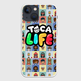 Чехол для iPhone 13 mini с принтом Toca Boca characters | Тока бока персонажи в Екатеринбурге,  |  | characters | toca boca | детская игра | игра | лого | логотип | персонажи | прикоснуться ко рту | тока бока
