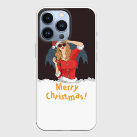 Чехол для iPhone 13 Pro с принтом Снегурка (Merry Christmas) в Екатеринбурге,  |  | Тематика изображения на принте: christmas | merry christmas | santa claus | дед мороз | ёлка | зима | мороз | новый год | подарок | праздник | рождество | с новым годом | санта клаус | снегурочка | снежинки