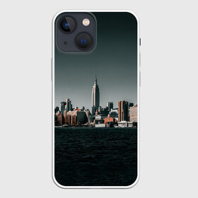 Чехол для iPhone 13 mini с принтом Вид на Нью Йорк в Екатеринбурге,  |  | большой город | вид | здания | нью йорк | океан | панорама