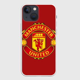 Чехол для iPhone 13 mini с принтом Manchester United F.C. в Екатеринбурге,  |  | manchester | manchester united | mu | клубы | футбол