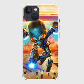 Чехол для iPhone 13 с принтом Destroy all Aliens в Екатеринбурге,  |  | alien | area 51 | area 52 | crypto | destroy all humans | game | nintendo | playstation | video game | xbox | видео игра | зона 51 | зона52 | игра | иксбокс | инопланетянин | крипто | нинтендо | плейстейшен | уничтожить всех людей