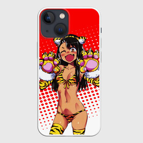 Чехол для iPhone 13 mini с принтом Nаgatoro в Екатеринбурге,  |  | anime | cat | manga | nagatoro | school | schoolgirl | аниме | ианга | кошка | нагаторо | хвост | школа | школьница