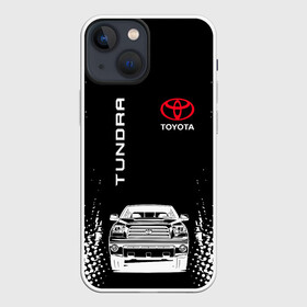 Чехол для iPhone 13 mini с принтом Toyota Tundra | Следы шин в Екатеринбурге,  |  | Тематика изображения на принте: toyota chaser | toyota land cruiser | toyota sport | toyota tundra | tundra | камри | ленд крузер | марк | следы шин | тойота | тойота камри | тойота ленд крузер | тойота марк | тойота тундра