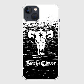 Чехол для iPhone 13 с принтом Чёрный клевер: Бык. в Екатеринбурге,  |  | asta | black bull | black clover | bull | clover | аста | бык | клевер | чёрный бык | чёрный клевер