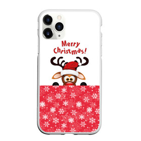 Чехол для iPhone 11 Pro матовый с принтом Оленёнок (Merry Christmas) в Екатеринбурге, Силикон |  | merry christmas | santa claus | дед мороз | ёлка | зверь | зима | лось | мороз | новогодние олени | новый год | оленёнок бэмби | оленёнок рудольф | олень | подарок | празд | рождество | с новым годом | сантаклаус