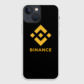 Чехол для iPhone 13 mini с принтом БИНАНС ЛОГО CARBON   BINANCE LOGO в Екатеринбурге,  |  | bitcoin | blockchain | btc | cardano | crypto | ethereum | polkadot | tether | xrp | бинанс | биткоин | блокчейн | валюта | деньги | криптовалюта | майнер | майнинг | цифровая валюта | цифровое золото | эфир