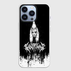 Чехол для iPhone 13 Pro с принтом GHOSTEMANE Hip Hop Grunge | Гостмейн в Екатеринбурге,  |  | Тематика изображения на принте: gang | ghostemane | glitch | grunge | halloween | hiphop | monada | music | rap | trash | генг | гостмейн | гостмэйн | гранж | знак | меркури | монада | музыка | надпись | потертости | призрак | реп | рэп | символ | треш | хеллоуин | хипхоп