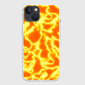 Чехол для iPhone 13 с принтом Огненная вспышка в Екатеринбурге,  |  | Тематика изображения на принте: abstract | fire | flame | flash | gradient | lightning | neon | orange | абстракция | в огне | взрыв | вспышка | горящий | градиент | лава | молния | неоновый | огненные молнии | огонь | оранжевый принт | переливы | пламя | пожар