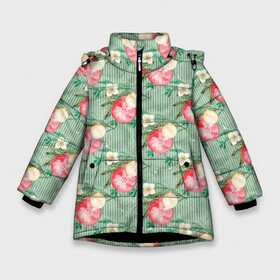 Зимняя куртка для девочек 3D с принтом Елочные игрушки шары в Екатеринбурге, ткань верха — 100% полиэстер; подклад — 100% полиэстер, утеплитель — 100% полиэстер. | длина ниже бедра, удлиненная спинка, воротник стойка и отстегивающийся капюшон. Есть боковые карманы с листочкой на кнопках, утяжки по низу изделия и внутренний карман на молнии. 

Предусмотрены светоотражающий принт на спинке, радужный светоотражающий элемент на пуллере молнии и на резинке для утяжки. | Тематика изображения на принте: 2022 | год тигра | новый год | новый год 2022 | символ года | тигр | тигренок | тигрица | тигры