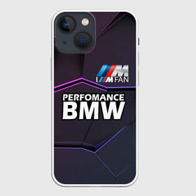 Чехол для iPhone 13 mini с принтом BMW Perfomance в Екатеринбурге,  |  | bmw | bmw motorsport | автопром | автоспорт | бмв | бумер | бэха | фанат бмв