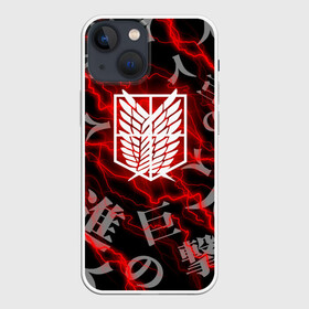 Чехол для iPhone 13 mini с принтом Атака Титанов: Monsters. в Екатеринбурге,  |  | attack on titan | monsters | pattrn | аниме | атака титанов | гроза | молния | монстры | неон | паттерн | титаны