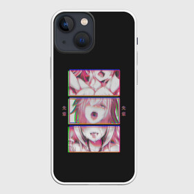 Чехол для iPhone 13 mini с принтом Ahegao девушка в Екатеринбурге,  |  | ahegao | ахегао | девушка | розовый