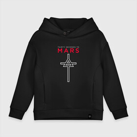 Детское худи Oversize хлопок с принтом 30 Seconds To Mars, logo в Екатеринбурге, френч-терри — 70% хлопок, 30% полиэстер. Мягкий теплый начес внутри —100% хлопок | боковые карманы, эластичные манжеты и нижняя кромка, капюшон на магнитной кнопке | Тематика изображения на принте: 30 seconds to mars | jared leto | music | rock | thirty seconds to mars | джаред лето | музыка | рок