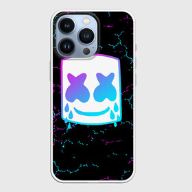 Чехол для iPhone 13 Pro с принтом MARSHMELLO NEON | МАРШМЕЛЛО НЕОН. в Екатеринбурге,  |  | Тематика изображения на принте: america | dj | halloween | marshmello | marshmello halloween | usa | америка | маршмелло | маршмелло хеллоуин | хеллоуин