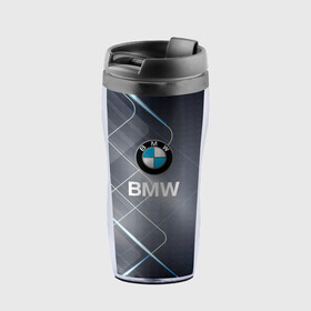 Термокружка-непроливайка с принтом [BMW] Logo в Екатеринбурге, внутренняя часть — пищевой пластик, наружная часть — прозрачный пластик, между ними — полиграфическая вставка с рисунком | объем — 350 мл, герметичная крышка | bmw | bmw performance | m | motorsport | performance | бмв | моторспорт