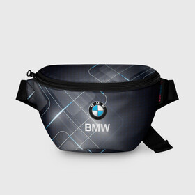 Поясная сумка 3D с принтом [BMW] Logo в Екатеринбурге, 100% полиэстер | плотная ткань, ремень с регулируемой длиной, внутри несколько карманов для мелочей, основное отделение и карман с обратной стороны сумки застегиваются на молнию | bmw | bmw performance | m | motorsport | performance | бмв | моторспорт