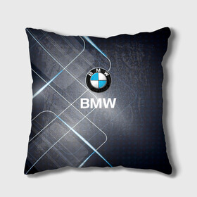 Подушка 3D с принтом [BMW] Logo в Екатеринбурге, наволочка – 100% полиэстер, наполнитель – холлофайбер (легкий наполнитель, не вызывает аллергию). | состоит из подушки и наволочки. Наволочка на молнии, легко снимается для стирки | bmw | bmw performance | m | motorsport | performance | бмв | моторспорт