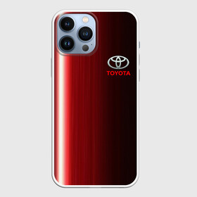 Чехол для iPhone 13 Pro Max с принтом [Toyota] В полоску в Екатеринбурге,  |  | Тематика изображения на принте: auto | sport | toyota | авто | автомобиль | бренд | спорт | тойота