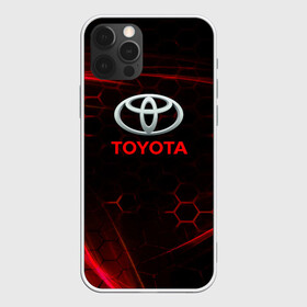 Чехол для iPhone 12 Pro Max с принтом [Toyota] Неоновые соты в Екатеринбурге, Силикон |  | auto | sport | toyota | авто | автомобиль | бренд | спорт | тойота