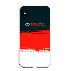 Чехол для iPhone XS Max матовый с принтом [Toyota] Texture в Екатеринбурге, Силикон | Область печати: задняя сторона чехла, без боковых панелей | auto | sport | texture | toyota | авто | автомобиль | бренд | спорт | текстура | тойота