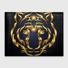 Обложка для студенческого билета с принтом Золотой символ года Тигр в Екатеринбурге, натуральная кожа | Размер: 11*8 см; Печать на всей внешней стороне | в чем встречать новый год | золотой узор | идея подарка на новый год | подарок на новый год | символ нового года | тигр золотой | тигр символ года 2022 | узоры из золота