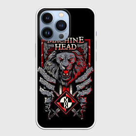 Чехол для iPhone 13 Pro с принтом Machine Head   Lion Heart в Екатеринбурге,  |  | Тематика изображения на принте: heavy metal | lion heart | machine head | metal | грув метал | группы | метал | музыка | рок | трэш метал | хэви метал