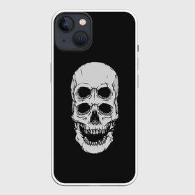 Чехол для iPhone 13 с принтом Terrible Skull в Екатеринбурге,  |  | bone | bones | halloween | horrible | monster | mutant | old | scary | siamese | sinister | skeleton | skull | terrible | twin | близнец | зловещий | кости | кость | монстр | мутант | сиамский | скелет | старый | страшный | ужасный | хэллоуин | череп