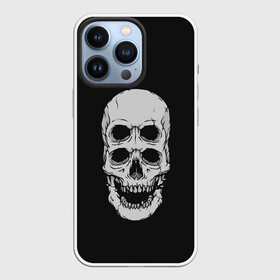 Чехол для iPhone 13 Pro с принтом Terrible Skull в Екатеринбурге,  |  | Тематика изображения на принте: bone | bones | halloween | horrible | monster | mutant | old | scary | siamese | sinister | skeleton | skull | terrible | twin | близнец | зловещий | кости | кость | монстр | мутант | сиамский | скелет | старый | страшный | ужасный | хэллоуин | череп