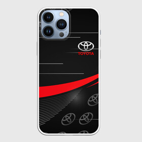 Чехол для iPhone 13 Pro Max с принтом ТОЙОТА   TOYOTA RED LINES в Екатеринбурге,  |  | auto | sport | toyota | авто | автомобиль | автомобильные | бренд | марка | машины | спорт | тойота