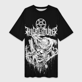Платье-футболка 3D с принтом Thy Art Is Murder  Hate в Екатеринбурге,  |  | death metal | deathcore | hate | human target | thy art is murder | группы | дэткор | метал | музыка | рок