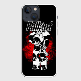 Чехол для iPhone 13 mini с принтом Fallout   Фоллаут, в доспехах в Екатеринбурге,  |  | fall out boy | fallout | newvegas | nukacola | автомат | апокалипсис | вегас | доспехи | оружие | постапокалипсис | симулятор | фалаут | фаллаут | фолаут | фоллаут