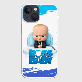 Чехол для iPhone 13 mini с принтом The Boss Baby (Босс Молокосос) в Екатеринбурге,  |  | boss baby | cartoon | the boss baby | босс молокосос | малой | мелкий | молокосос | мултик | мульт | мультфильм | пёсико