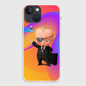 Чехол для iPhone 13 mini с принтом Босс молокосос с указкой в Екатеринбурге,  |  | baby | boss | boss baby | босс | босс молокосос | маленький босс | малыш | мальчик | молокосос | ребенок