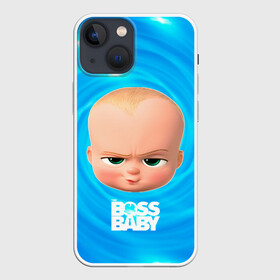 Чехол для iPhone 13 mini с принтом Голова Босса молокососа в Екатеринбурге,  |  | baby | boss | boss baby | босс | босс молокосос | маленький босс | малыш | мальчик | молокосос | ребенок