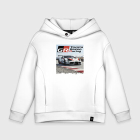 Детское худи Oversize хлопок с принтом Toyota Gazoo Racing   легендарная спортивная команда в Екатеринбурге, френч-терри — 70% хлопок, 30% полиэстер. Мягкий теплый начес внутри —100% хлопок | боковые карманы, эластичные манжеты и нижняя кромка, капюшон на магнитной кнопке | competition | extreme | finland | motorsport | mountains | nature | power | racing | route | team | toyota | автоспорт | гонка | горы | мощь | природа | соревнование | тойота | трасса | финляндия | экстрим