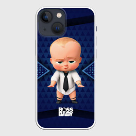 Чехол для iPhone 13 mini с принтом Стильный босс молокосос в Екатеринбурге,  |  | baby | boss | boss baby | босс | босс молокосос | маленький босс | малыш | мальчик | молокосос | ребенок