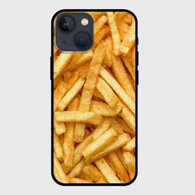 Чехол для iPhone 13 mini с принтом Картошка фри Фастфуд в Екатеринбурге,  |  | Тематика изображения на принте: potato | деревенская картошка | жареная картошка | картофель | картошка | картошка фри | фри