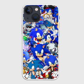 Чехол для iPhone 13 mini с принтом SONIC СИНИЙ ЁЖ СОНИК в Екатеринбурге,  |  | animal | games | hedgehog | sega | sonic | speed | speed sonic | быстрый ёж | ёж | ёжик | игры | персонаж | сега | синий ёж | скорость | соник