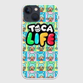 Чехол для iPhone 13 mini с принтом Toca Boca logo | Тока Бока Рита в Екатеринбурге,  |  | toca boca | детская игра | игра | лого | логотип | персонажи | прикоснуться ко рту | рита | тока бока
